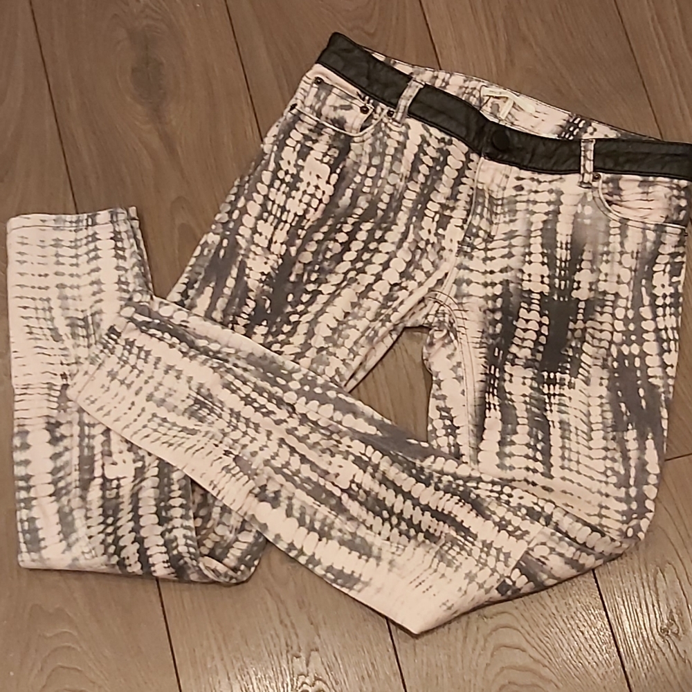 Maje tie-dye low rise skinny jeans - Picture 1 of 8